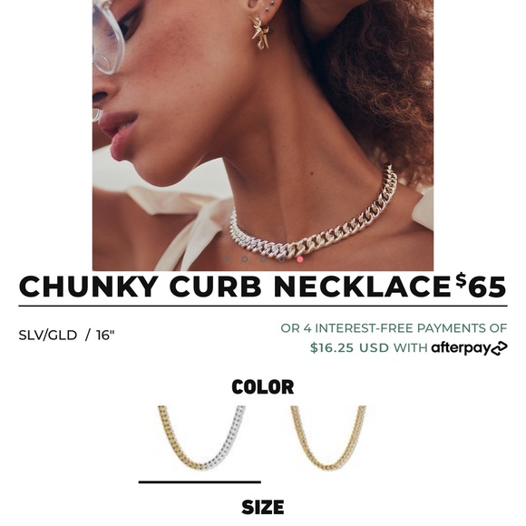 Quay Chunky Curb Necklace NEW - Picture 2 of 6